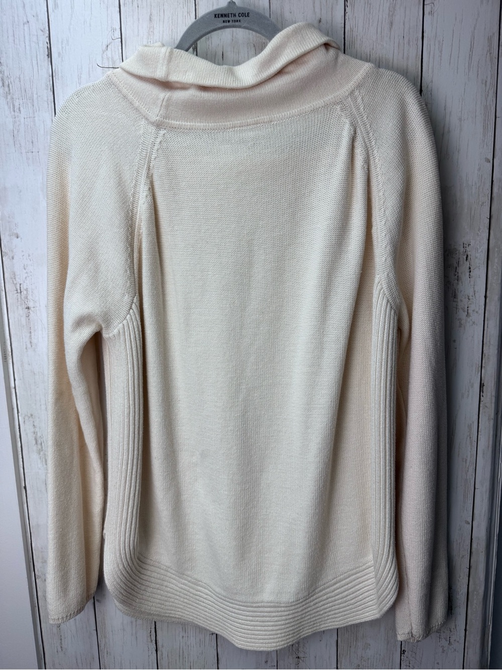 Loft Women's Cream Cowl Neck Sweater size XL - Picture 4 of 8